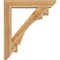 Ekena Millwork Merced Slat Rough Sawn Bracket w/ Offset Brace, Western Red Cedar, 8"W x 42"D x 48"H BKT0806X42X48MRC06RWR - alternate 2